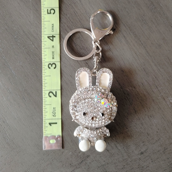Hello Kitty Accessories Rare Hello Kitty 3d Rhinestones Keychain
